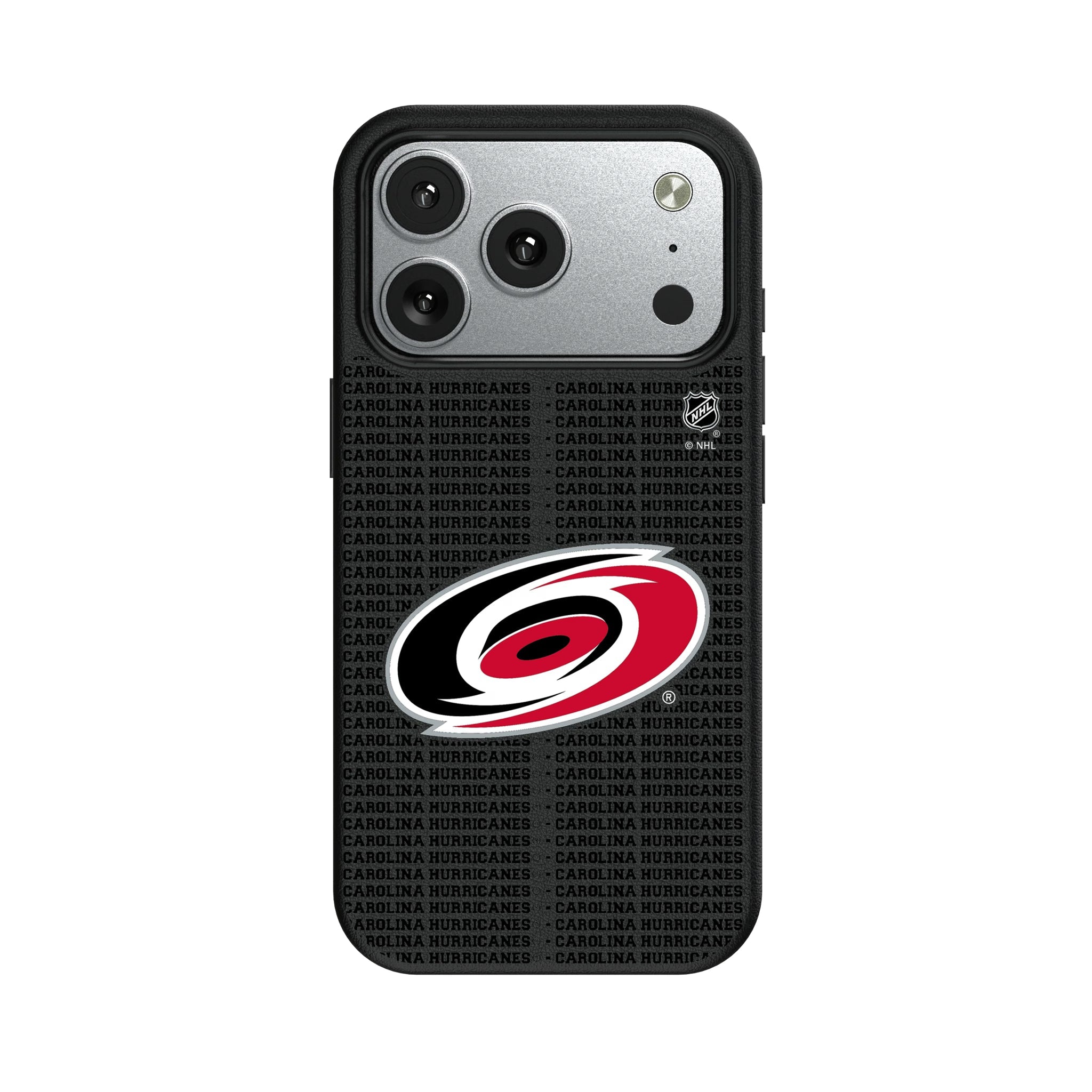 Carolina Hurricanes Text Backdrop MagSafe Compatible Phone Case for Apple iPhone 9