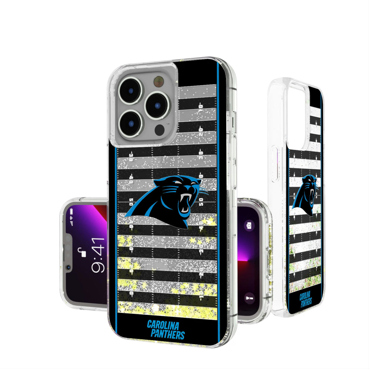 Carolina Panthers Field Glitter Phone Case 3
