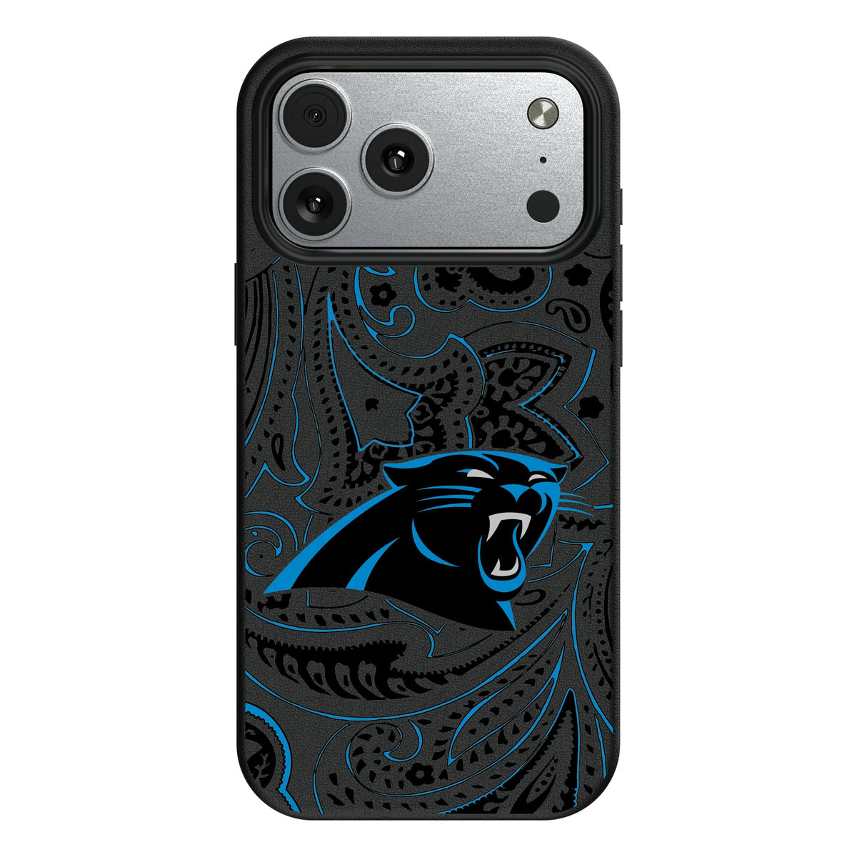 Carolina Panthers Paisley MagSafe Compatible Phone Case for Apple iPhone 10