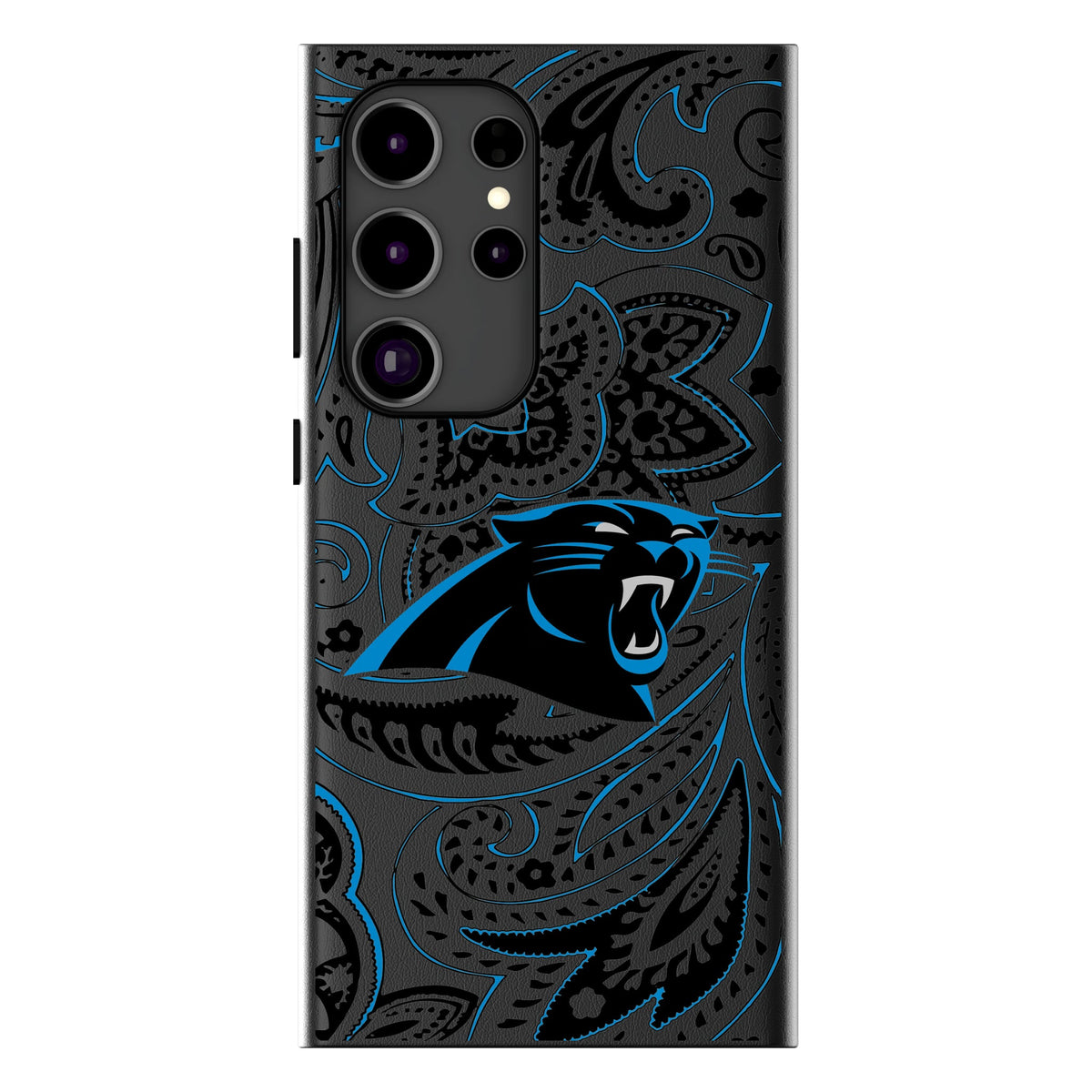 Carolina Panthers Paisley MagSafe Compatible Phone Case for Samsung Galaxy 14