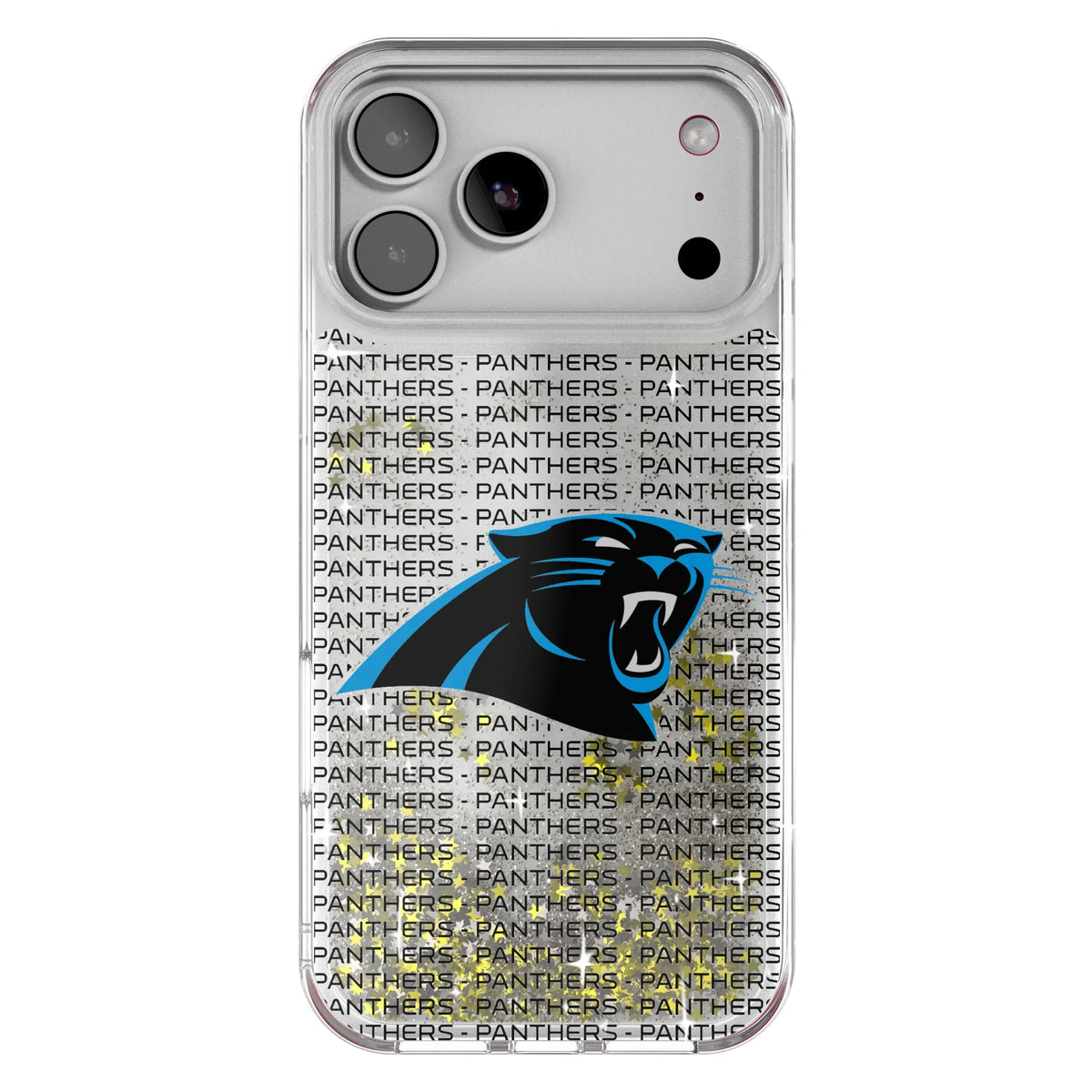 Carolina Panthers Text Backdrop Glitter Phone Case 19