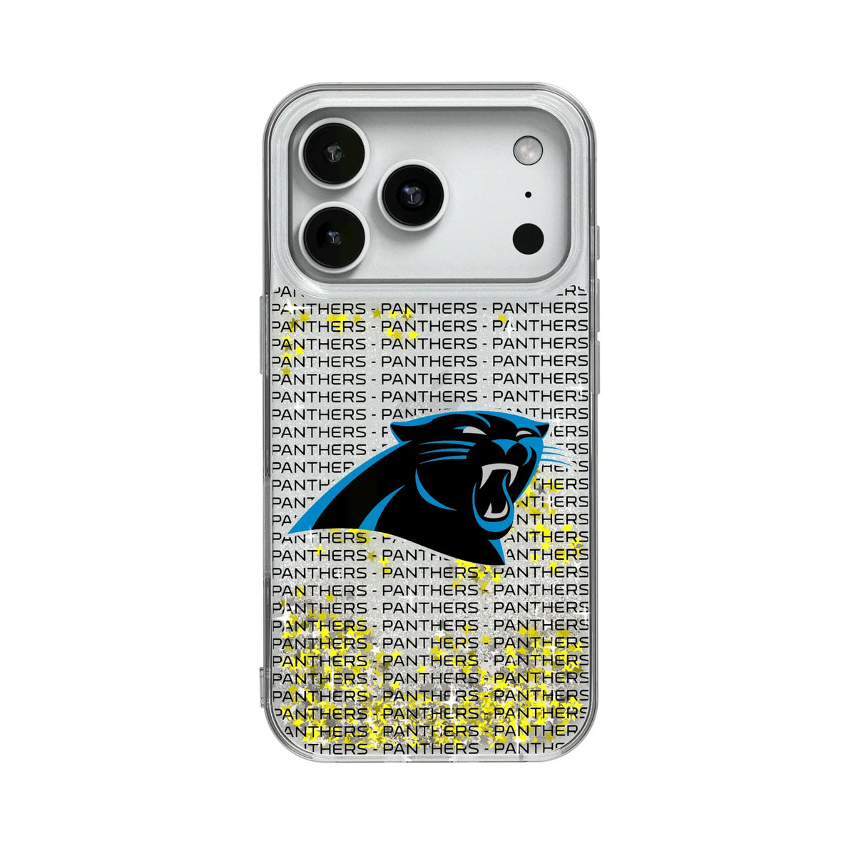 Carolina Panthers Text Backdrop Glitter Phone Case 20