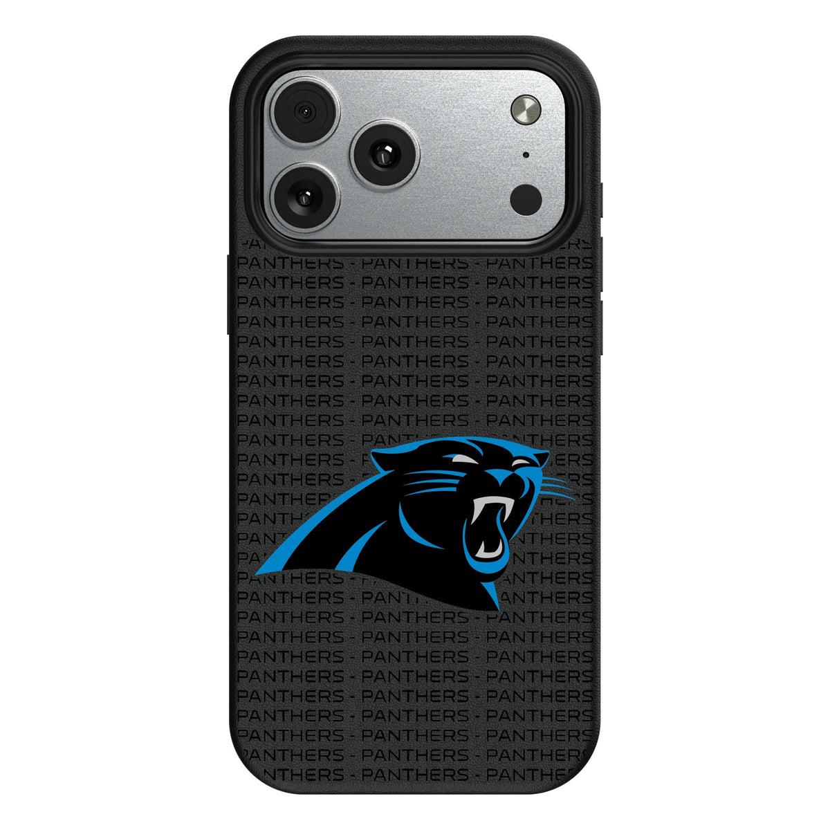 Carolina Panthers Text Backdrop MagSafe Compatible Phone Case for Apple iPhone 9