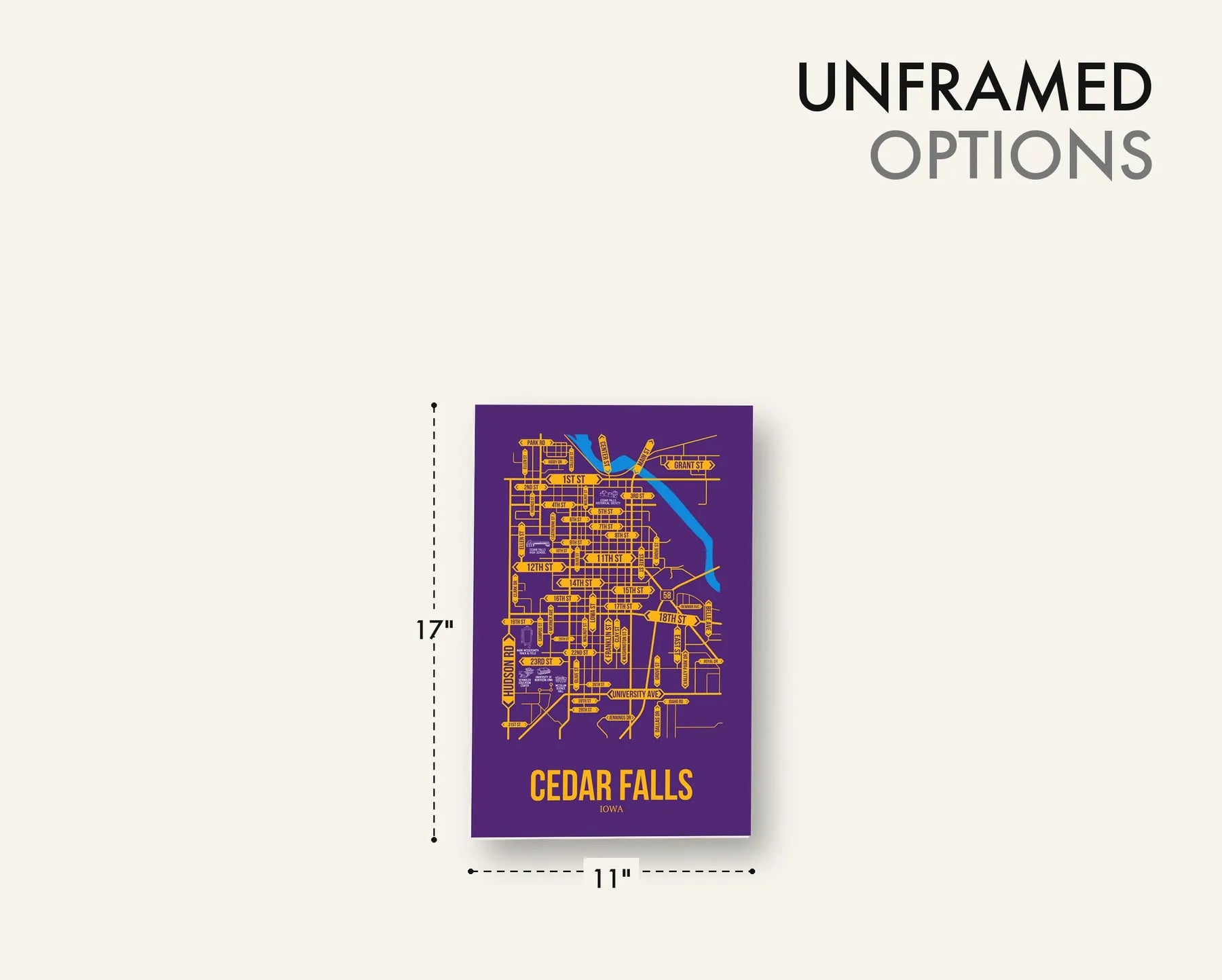 Cedar Falls, Iowa street map 11