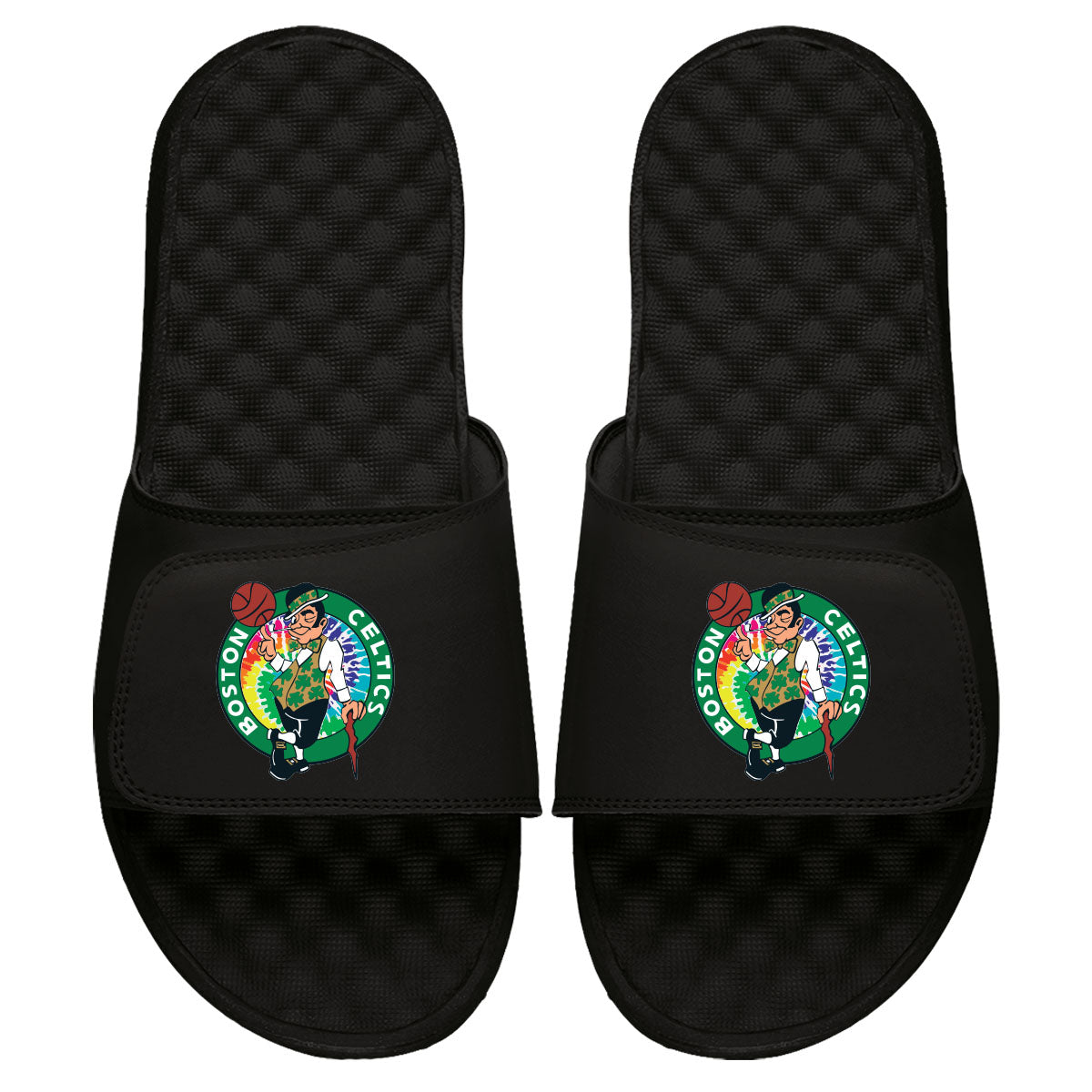 Celtics Tie Dye Clip Slides 2