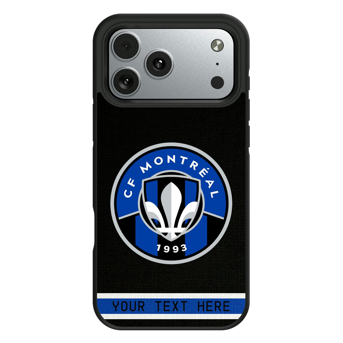 CF Montreal Personalized Stripe Bump Phone Case for Apple iPhone 11