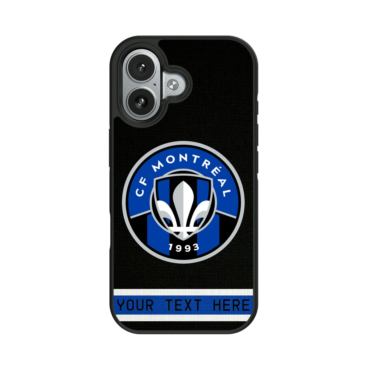 CF Montreal Personalized Stripe Bump Phone Case for Apple iPhone 9