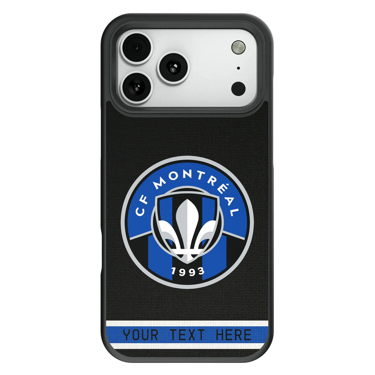 CF Montreal Personalized Stripe Bump Phone Case for Apple iPhone 12