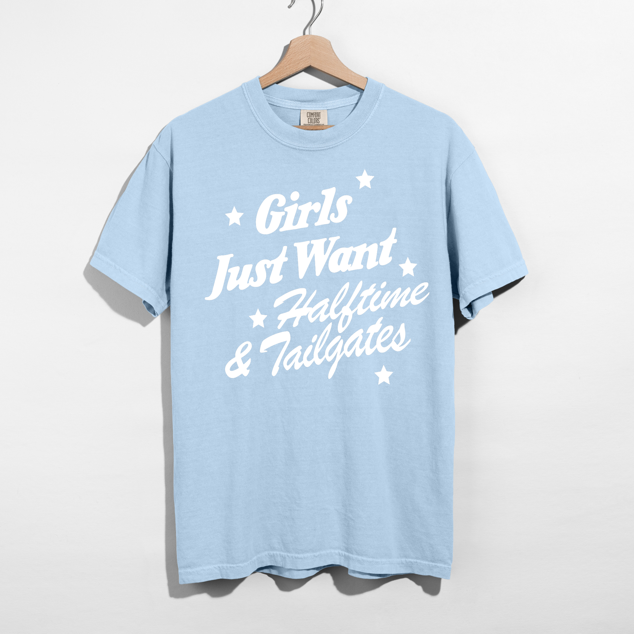 Girls Just Want Halftime & Tailgates Graphic Tee | Football Game Day Shirt 9