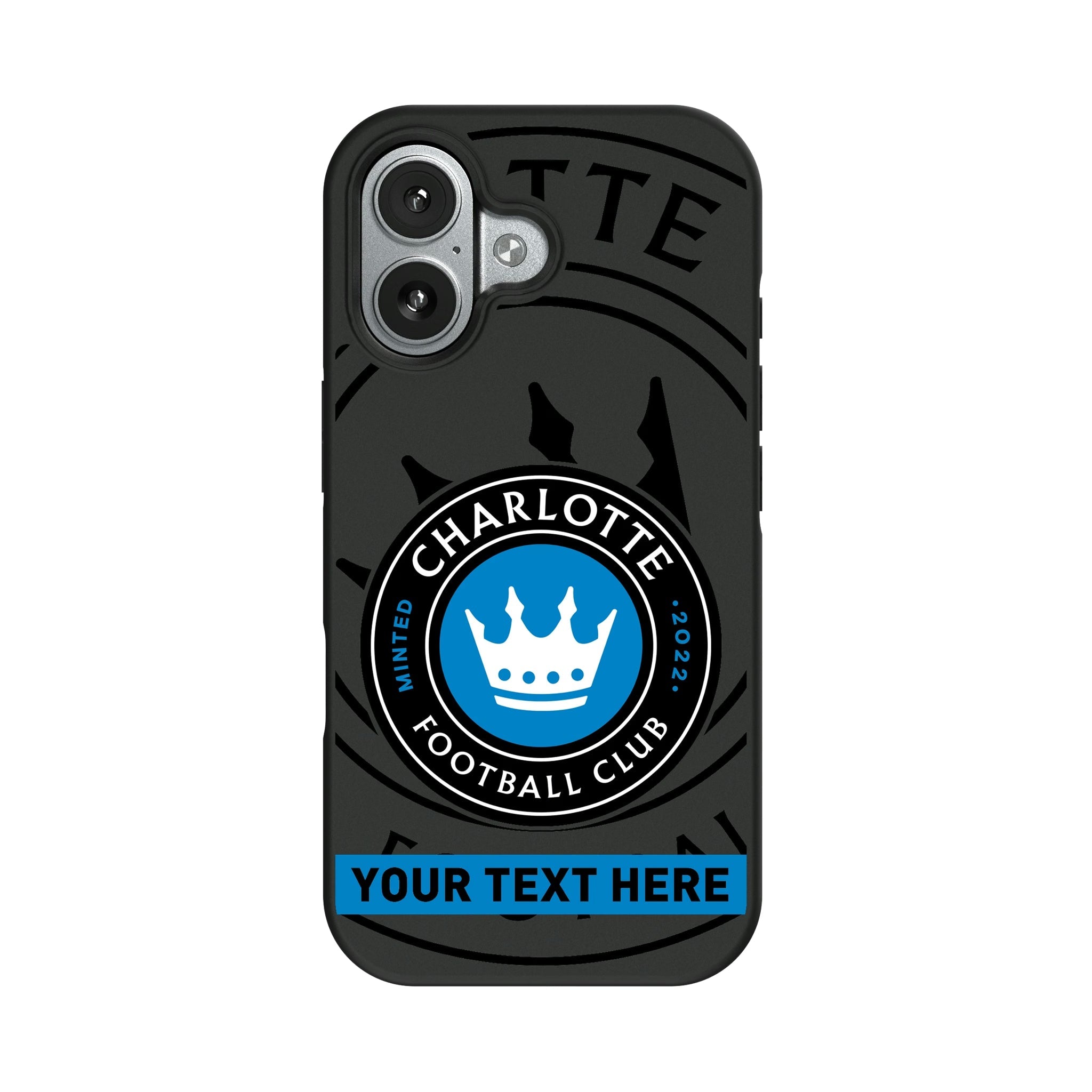 Charlotte FC Personalized Tilt Bump Phone Case for Apple iPhone 9