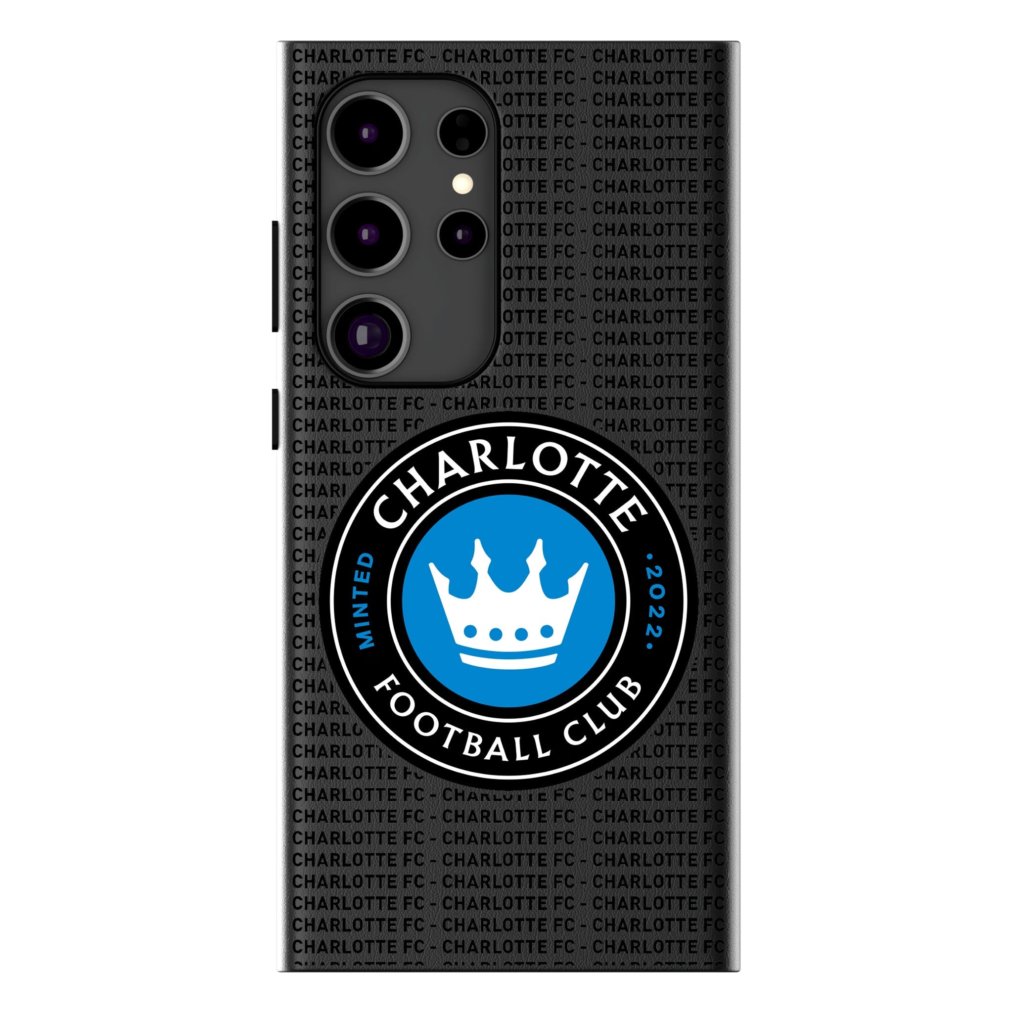 Charlotte FC Text Backdrop MagSafe Compatible Phone Case for Samsung Galaxy 14