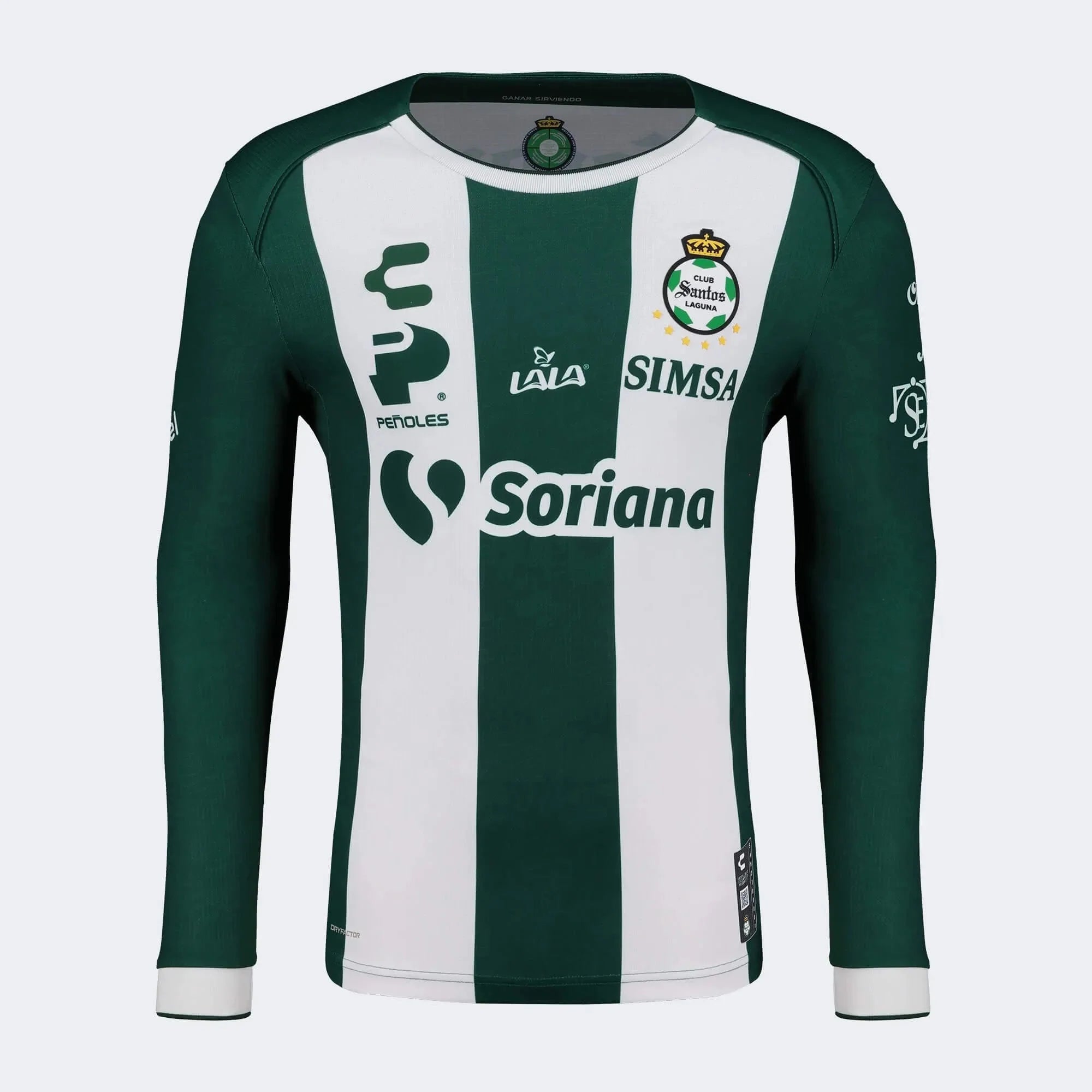 Charly 2024-25 Santos Men's Stadium Home Long-Sleeve Jersey 1