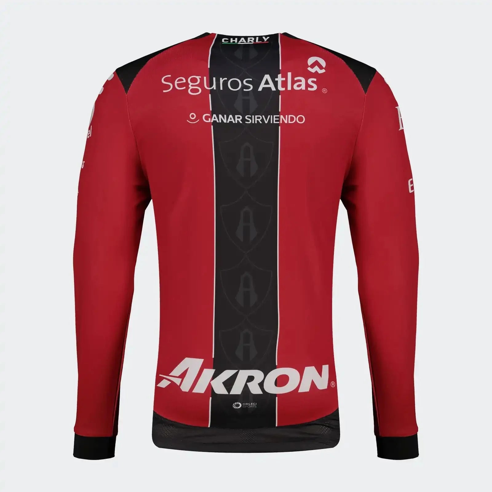 Charly 2025-26 Atlas Men's Stadium Home Long-Sleeve Soccer Jersey 2