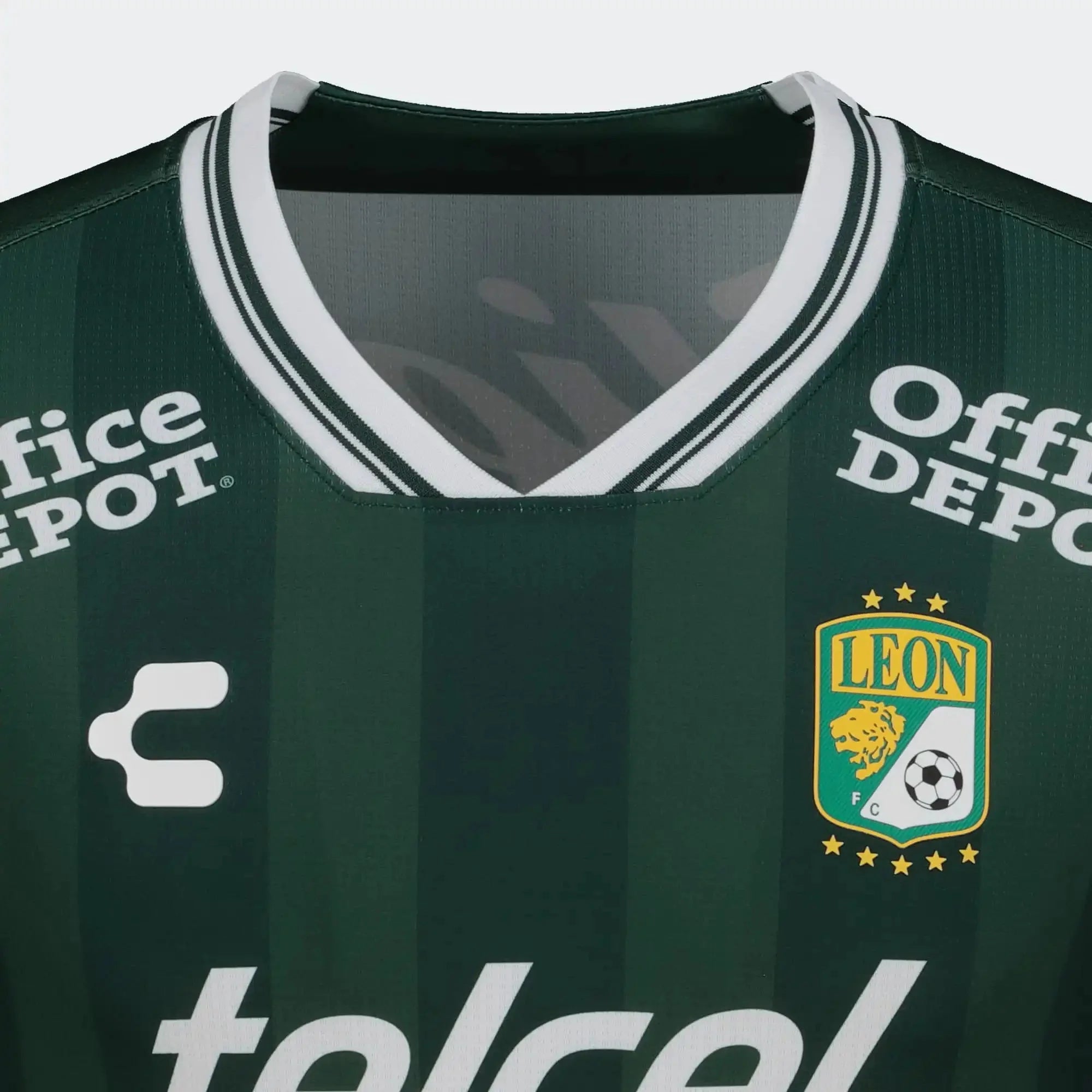 Charly 2025-26 Leon Men's Stadium Home Long-Sleeve Soccer Jersey 4