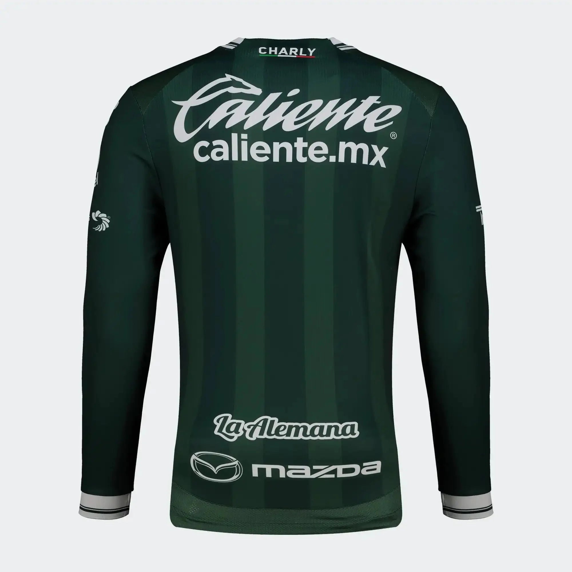 Charly 2025-26 Leon Men's Stadium Home Long-Sleeve Soccer Jersey 2