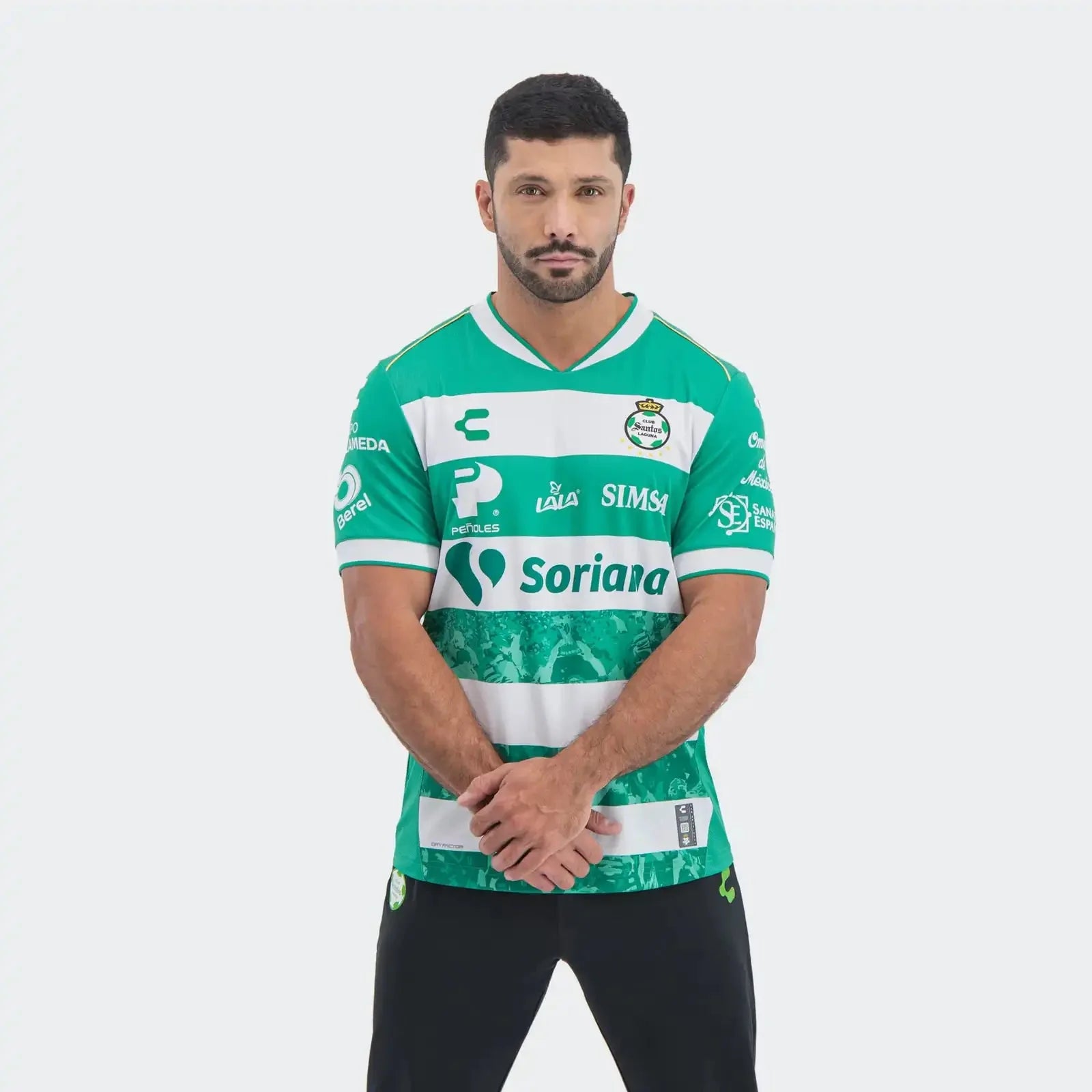 Charly 2025-26 Santos Men's Stadium Home Soccer Jersey 3