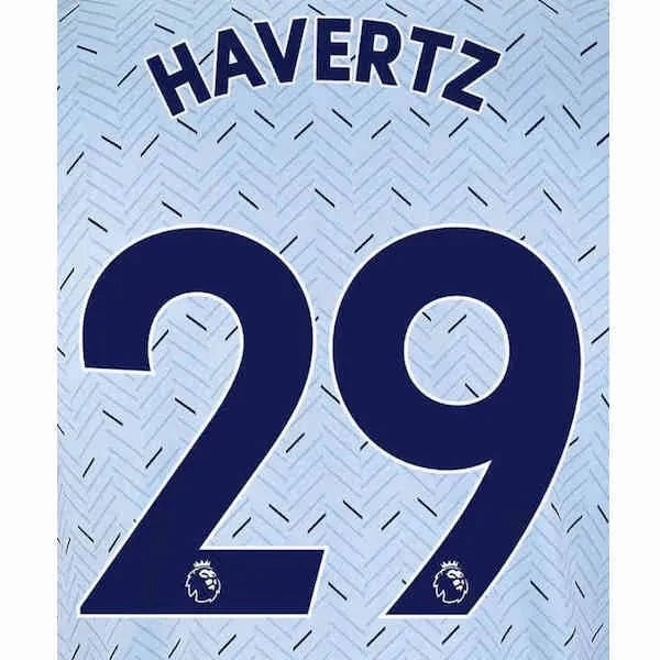 Chelsea 2019/21 Away Havertz #29 Jersey Name Set 1