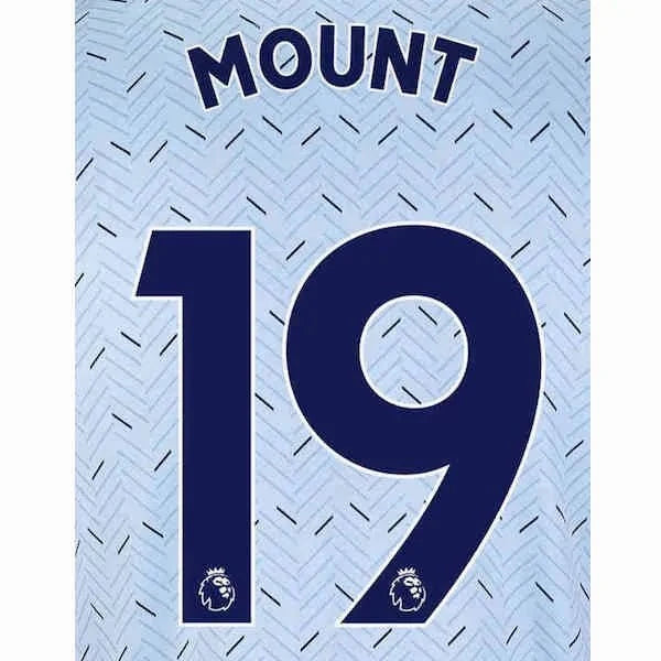 Chelsea 2019/21 Away Mount #19 Jersey Name Set 1
