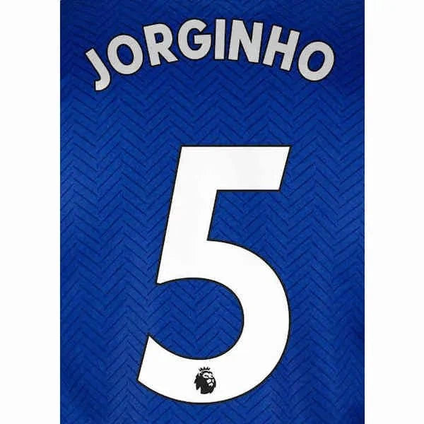 Chelsea 2019/22 Home Jorginho #5 Jersey Name Set 1