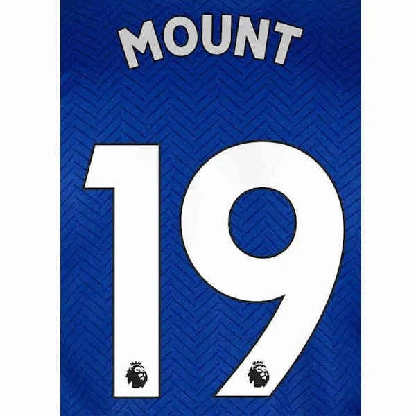 Chelsea 2019/22 Home Mount #19 Jersey Name Set 1