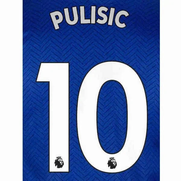 Chelsea 2019/22 Home Pulisic #10 Jersey Name Set 1