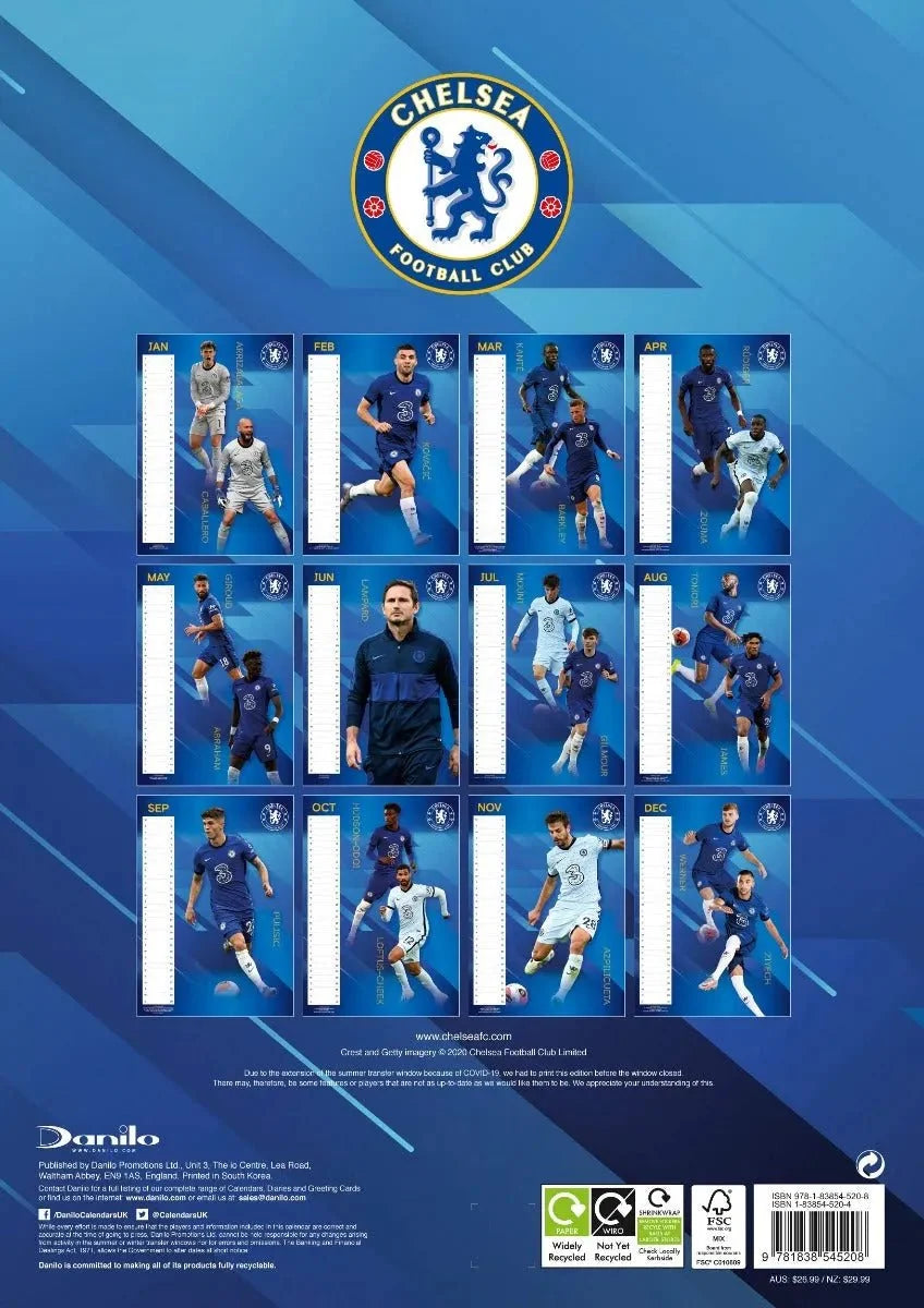 Chelsea 2021 Official Calendar 1
