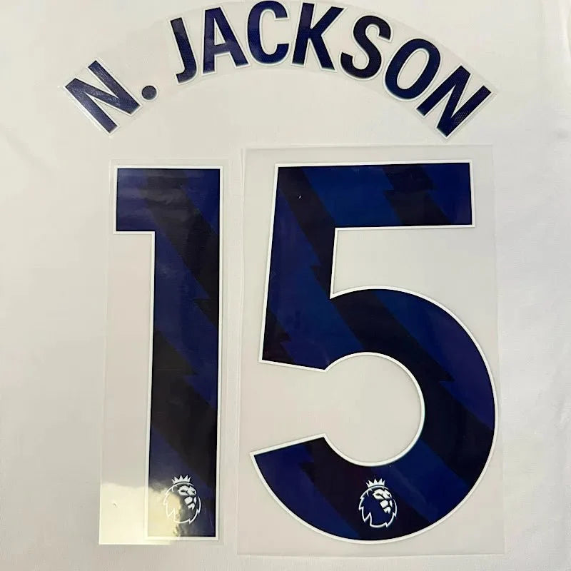 Chelsea 2023-Away N. JACKSON #15 Official Name Set-Navy 1