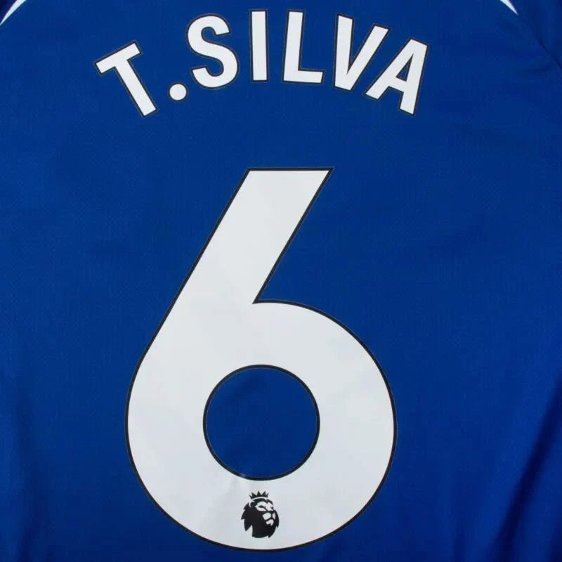 Chelsea 2023-Home T. Silva #6 Jersey Name Set Home-White 1