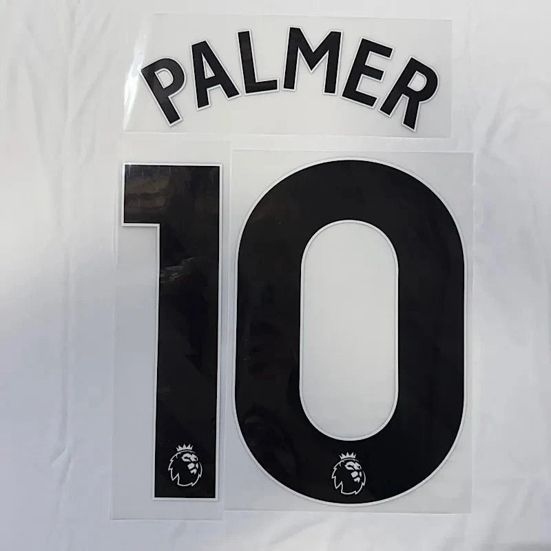 Chelsea 2025-Away Palmer #10 Official Name Set-Black 1