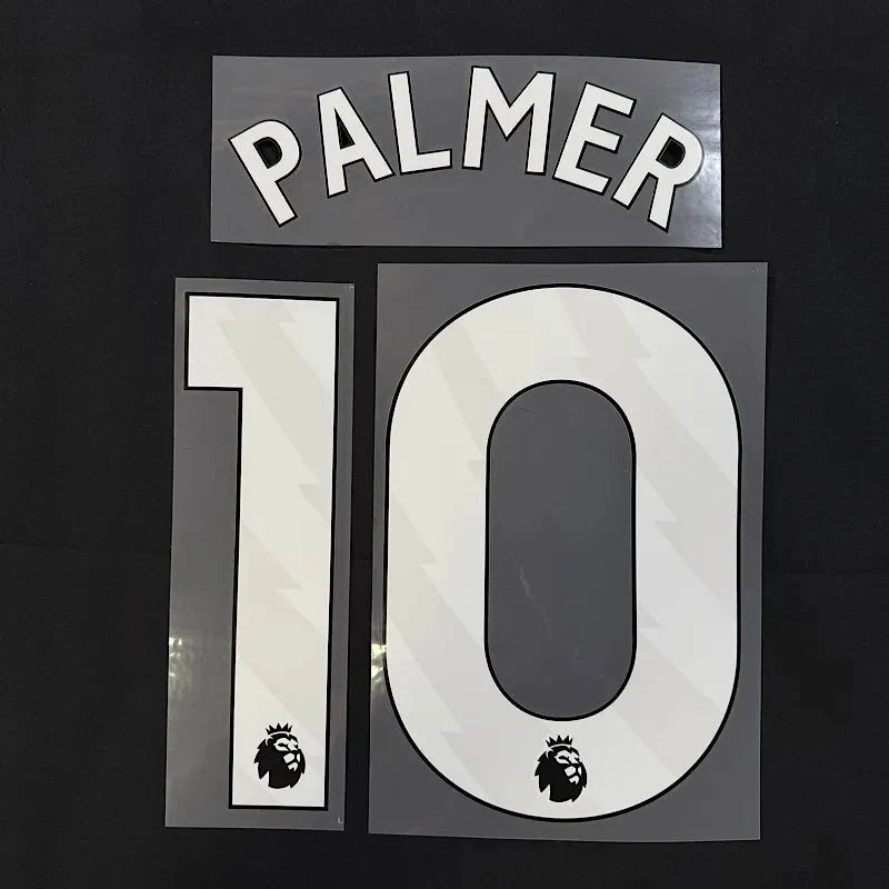 Chelsea 2025-Home PALMER #10 Youth Official Name Set-White 1