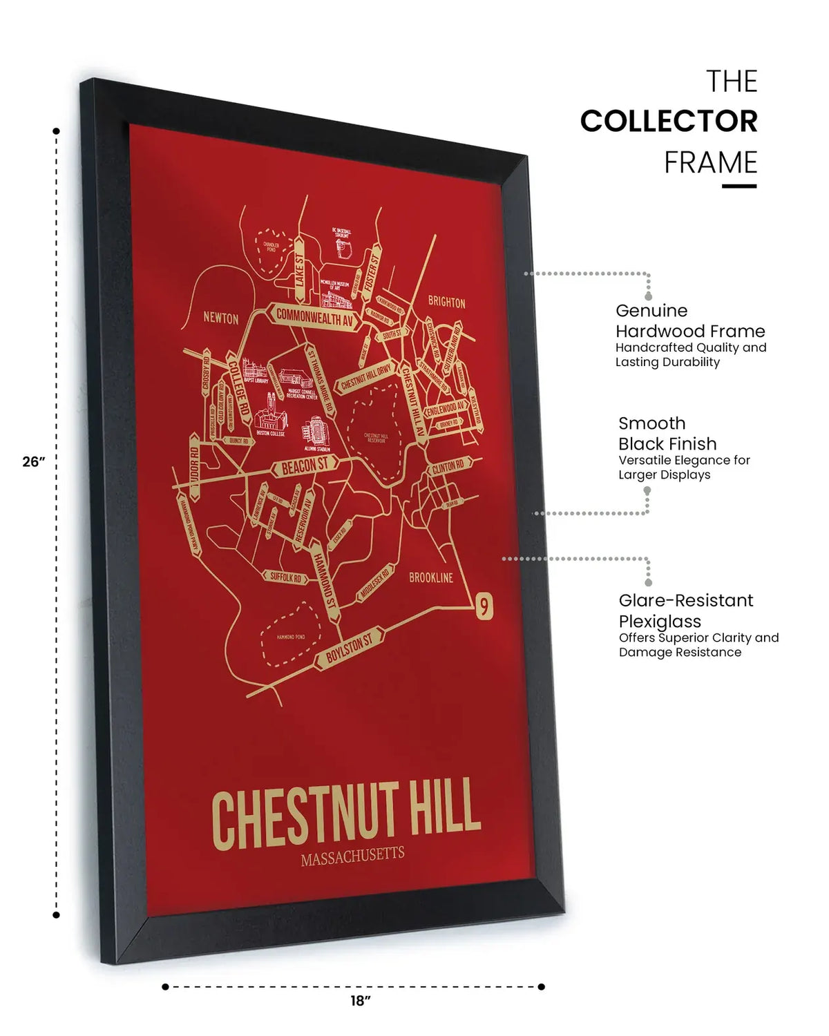 Chestnut Hill, Massachusetts street map 12