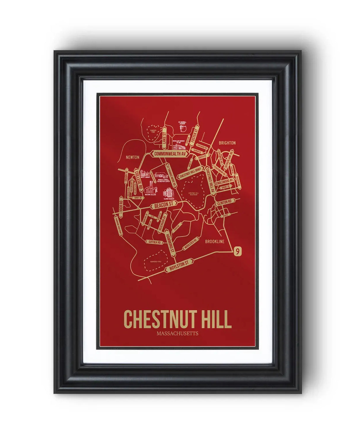 Chestnut Hill, Massachusetts street map 13
