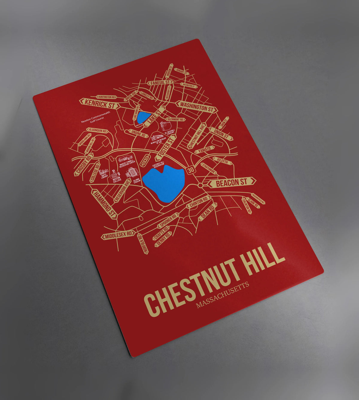 Chestnut Hill, Massachusetts street map 2