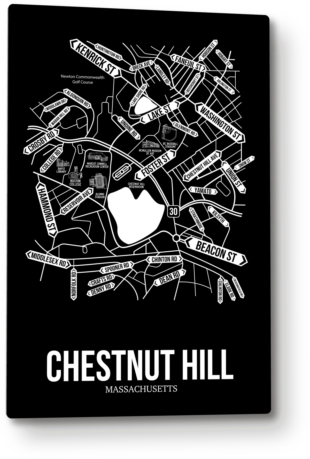 Chestnut Hill, Massachusetts street map 9