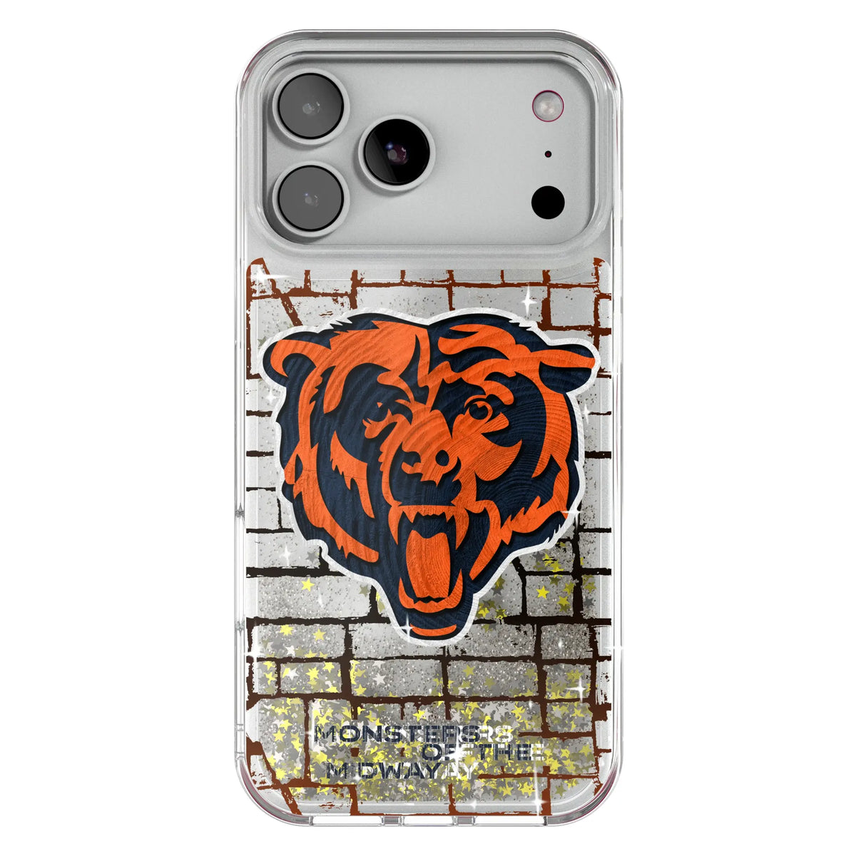 Chicago Bears Brick Wall Glitter Phone Case for Apple iPhone 17 Series 20