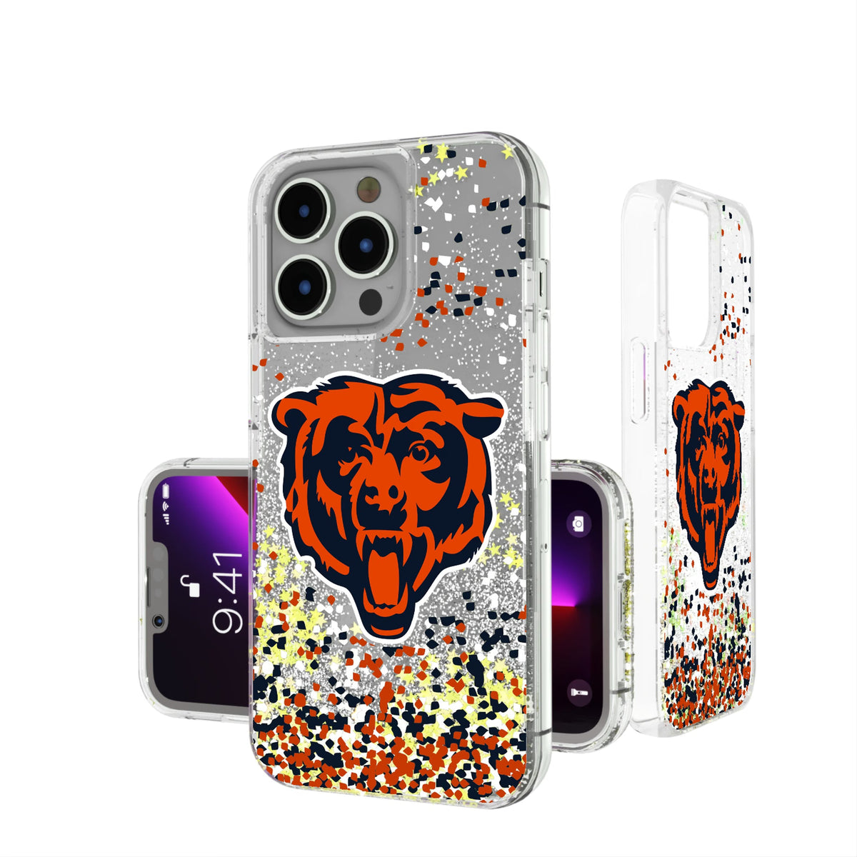 Chicago Bears Confetti Glitter Phone Case 17