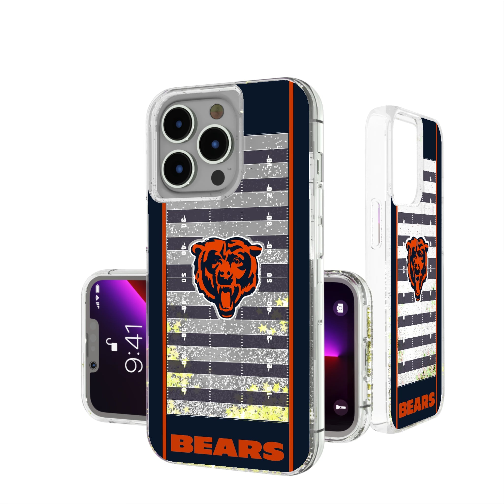 Chicago Bears Field Glitter Phone Case 17