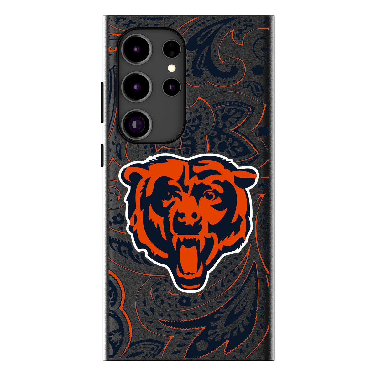 Chicago Bears Paisley MagSafe Compatible Phone Case for Samsung Galaxy 14