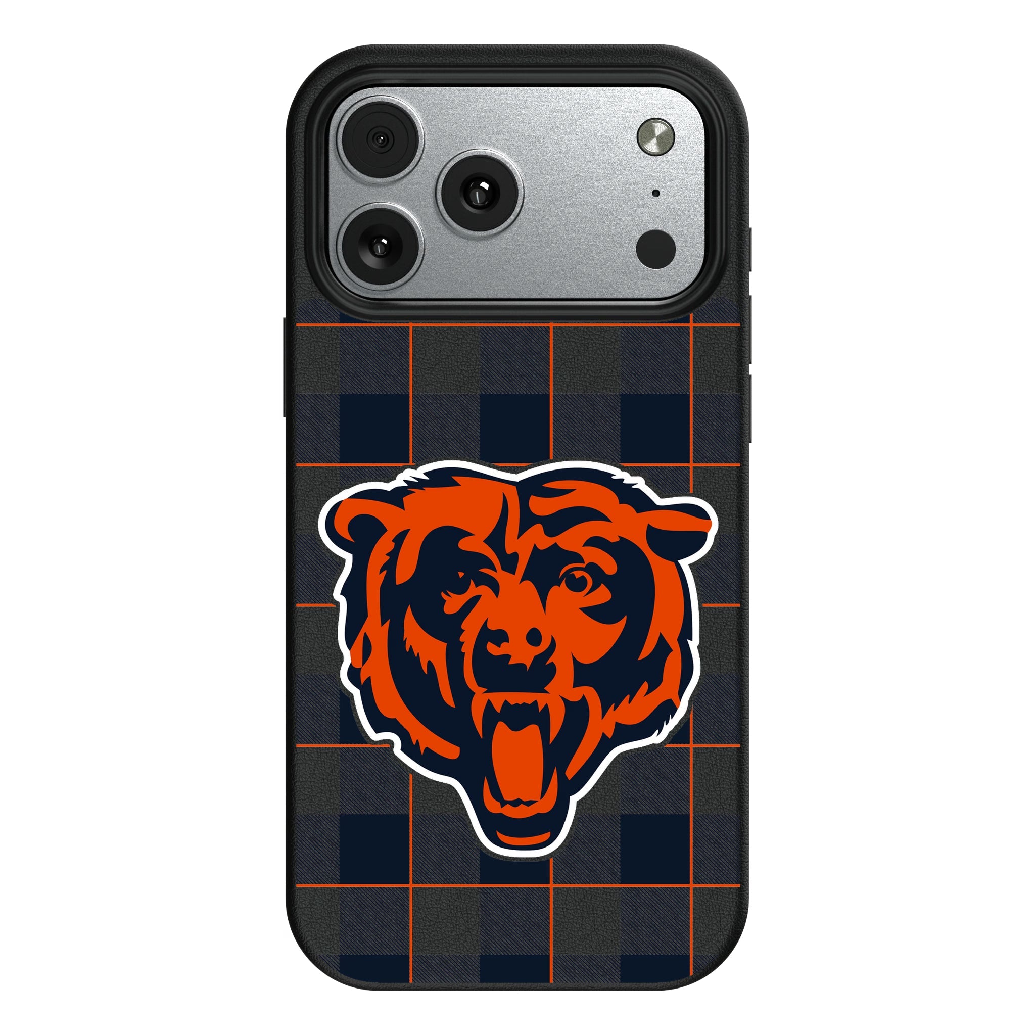 Chicago Bears Plaid MagSafe Compatible Phone Case for Apple iPhone 9