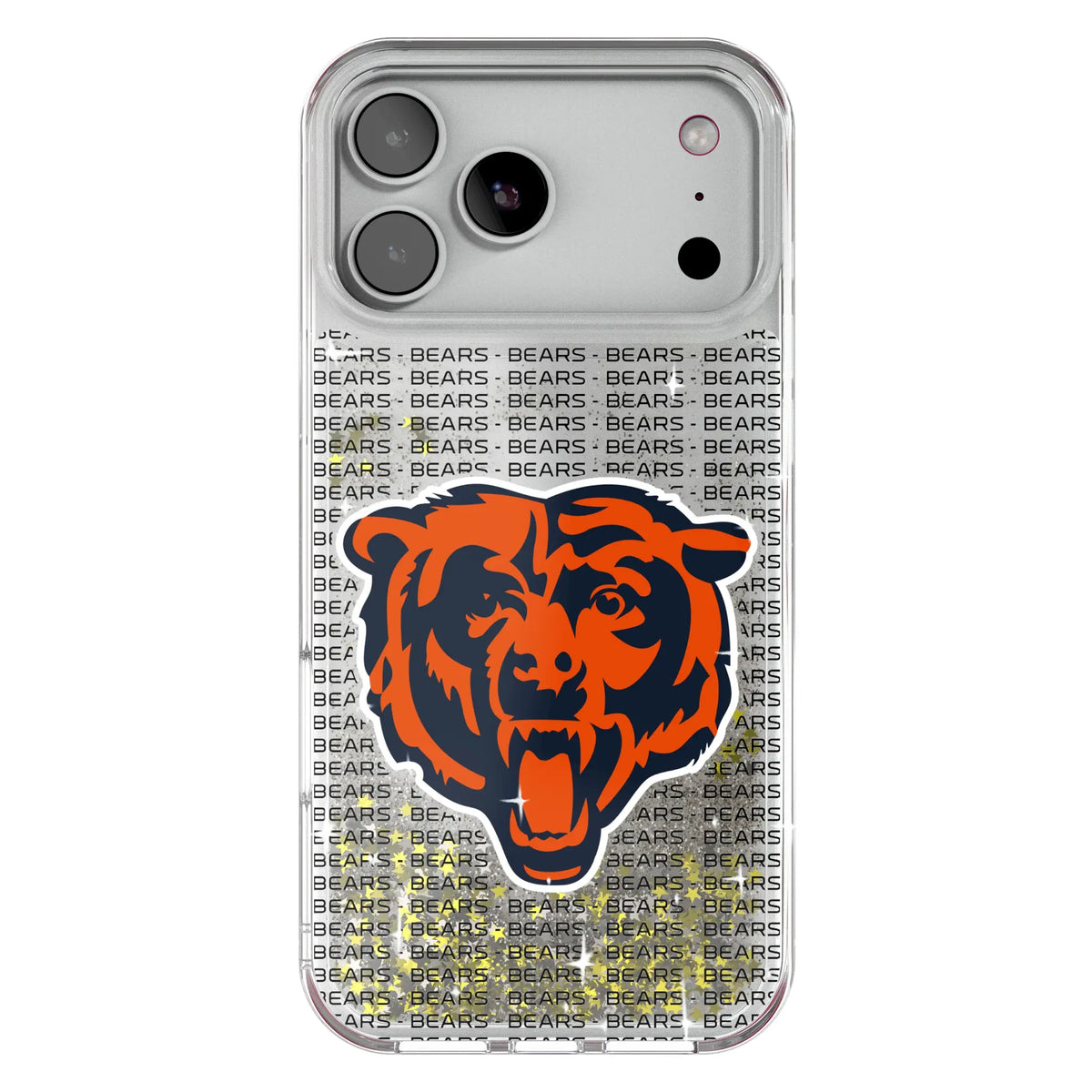 Chicago Bears Text Backdrop Glitter Phone Case 20