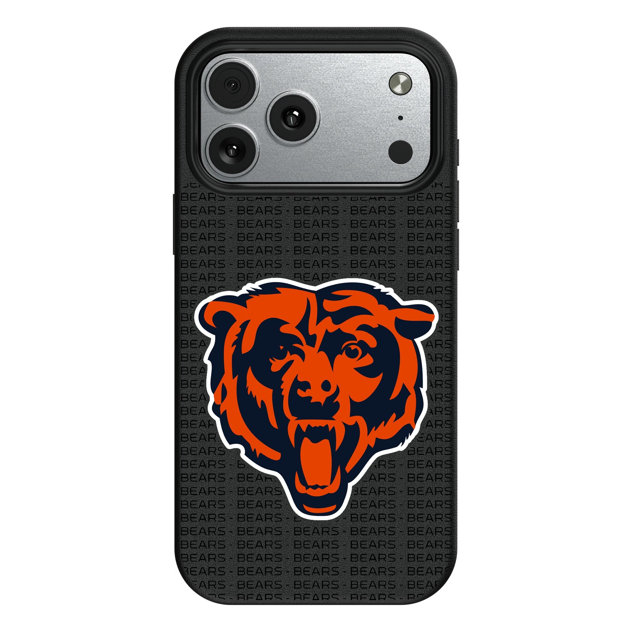 Chicago Bears Text Backdrop MagSafe Compatible Phone Case for Apple iPhone 9