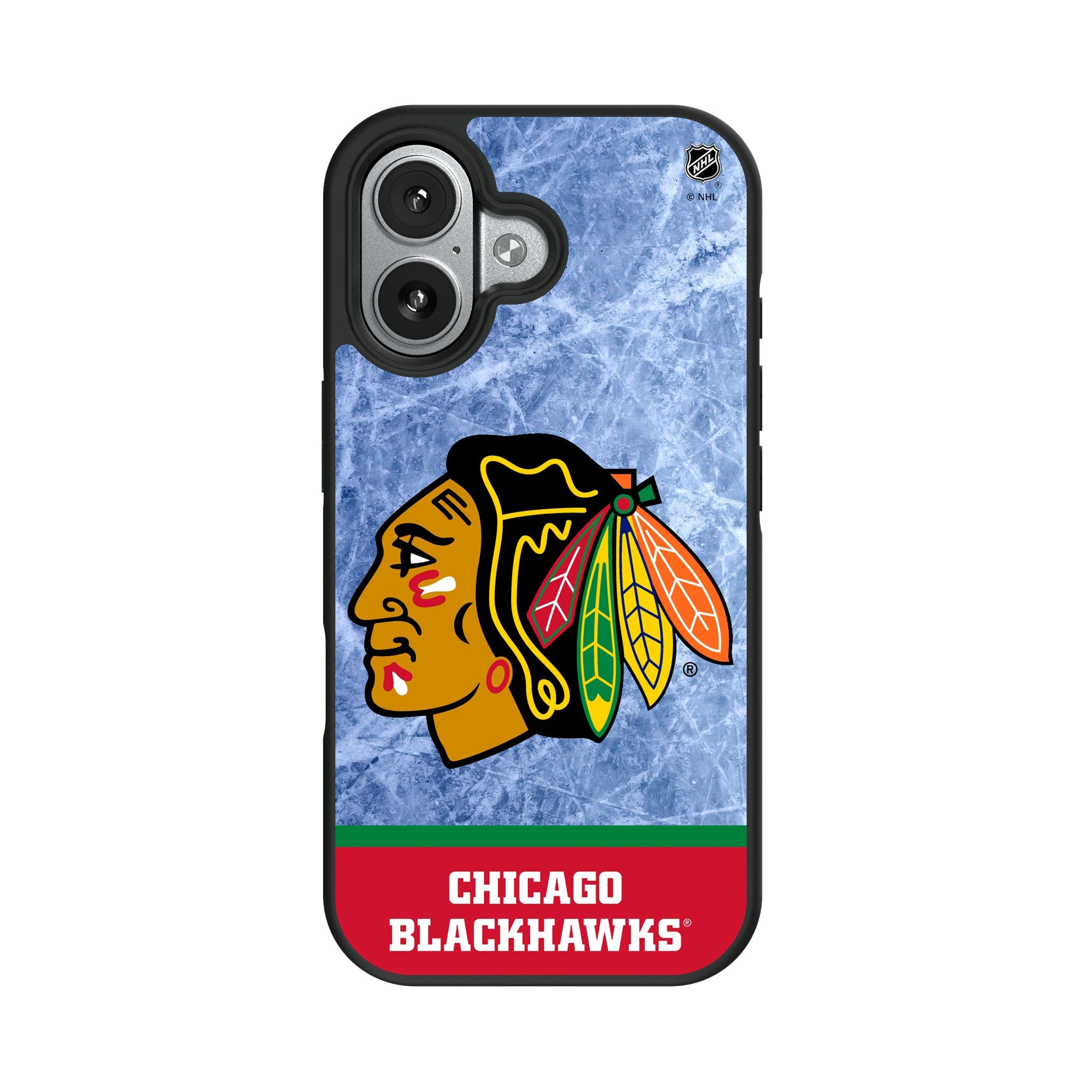 Chicago Blackhawks Ice Wordmark Bump Phone Case 8