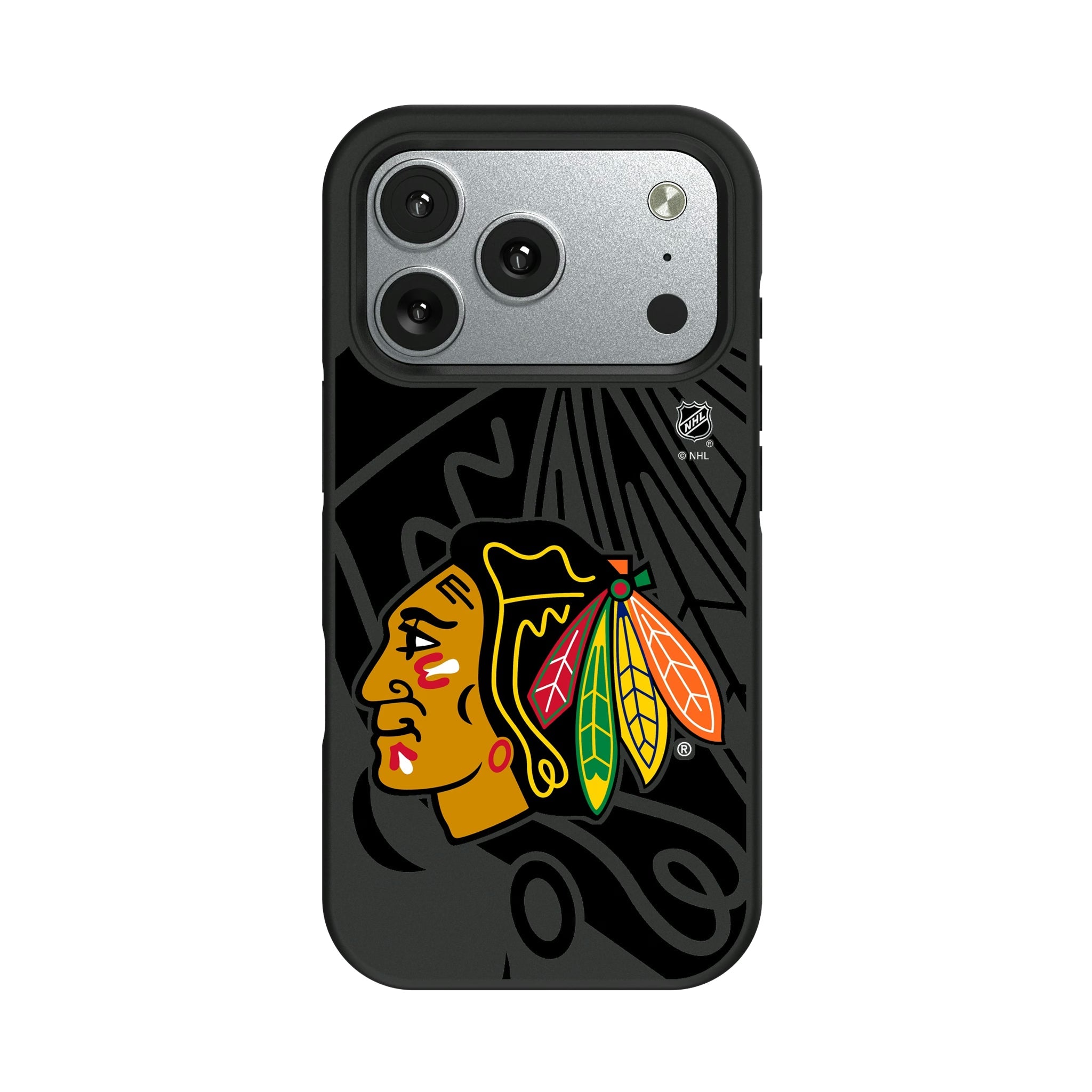Chicago Blackhawks Monocolor Tilt Bump Phone Case 10