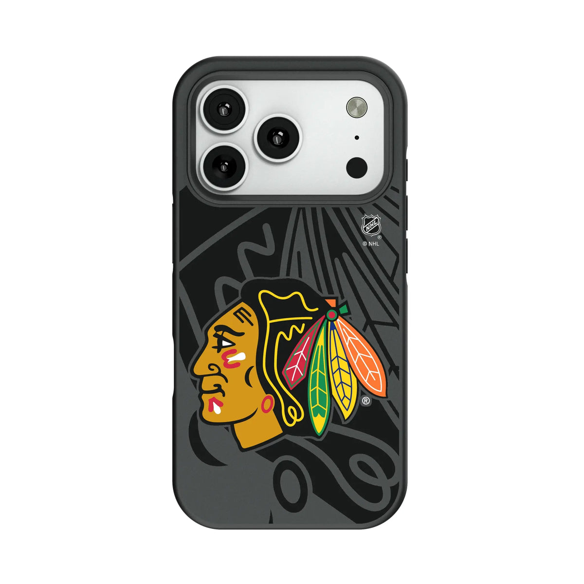 Chicago Blackhawks Monocolor Tilt Bump Phone Case 12
