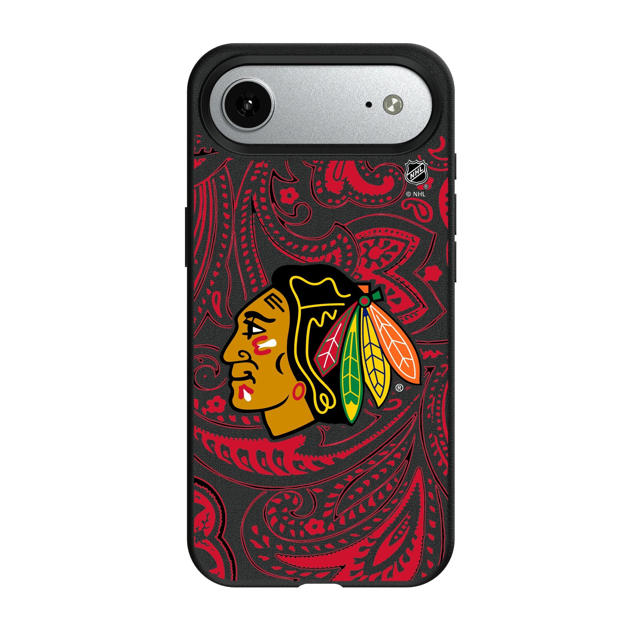 Chicago Blackhawks Paisley MagSafe Compatible Phone Case for Apple iPhone 8