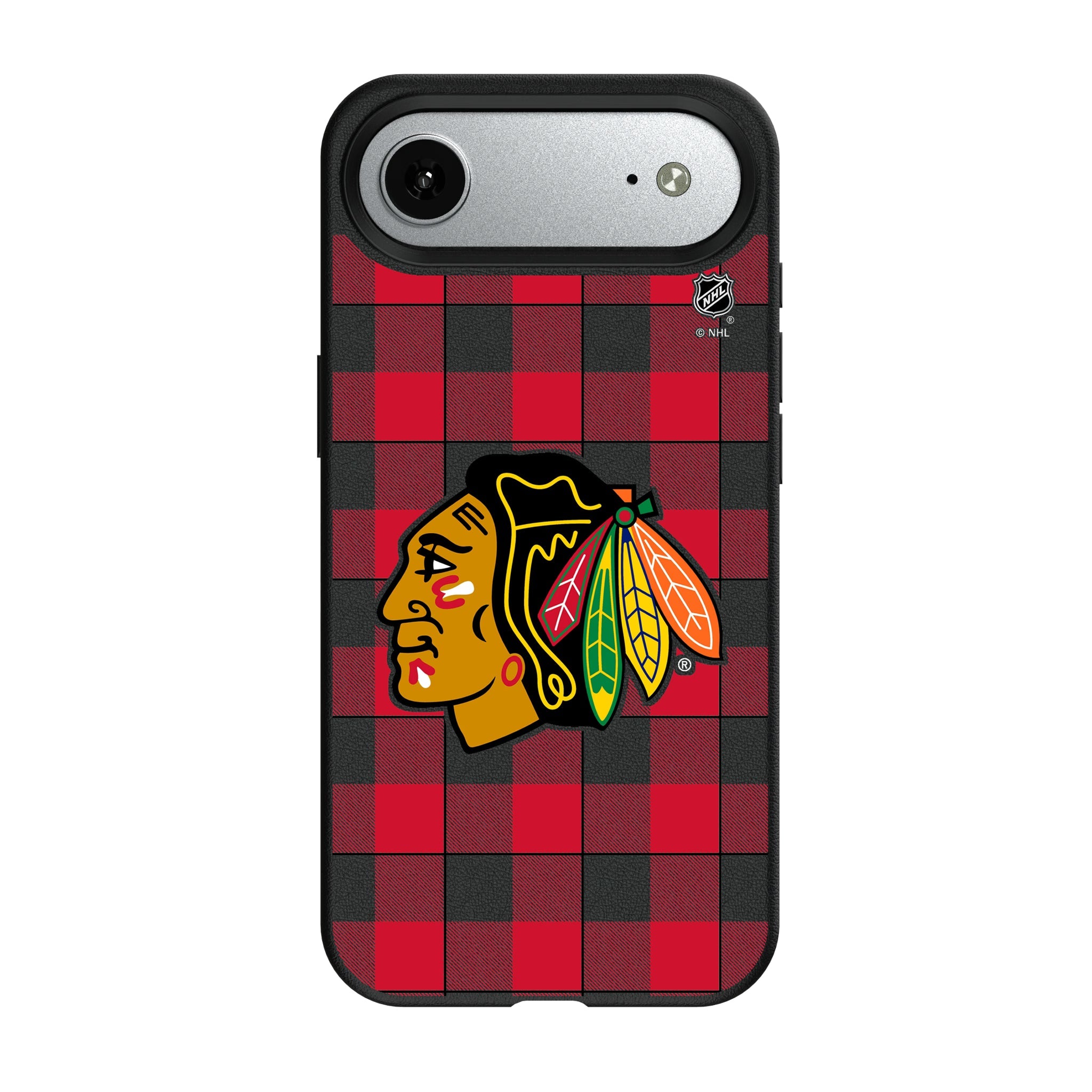 Chicago Blackhawks Plaid MagSafe Compatible Phone Case for Apple iPhone 8