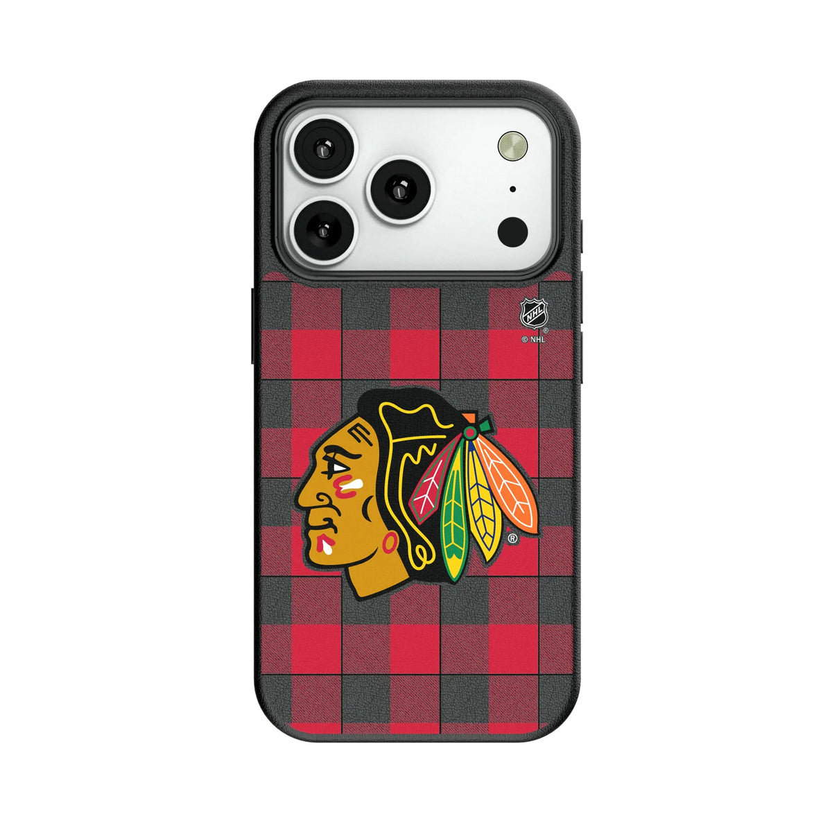 Chicago Blackhawks Plaid MagSafe Compatible Phone Case for Apple iPhone 11