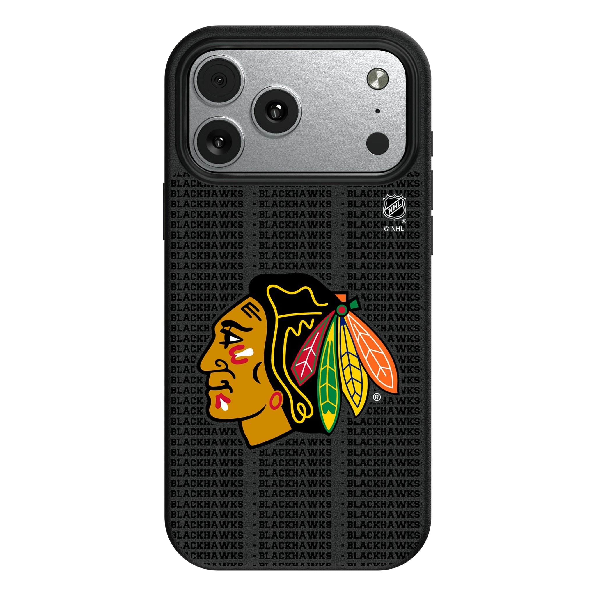 Chicago Blackhawks Text Backdrop MagSafe Compatible Phone Case for Apple iPhone 8