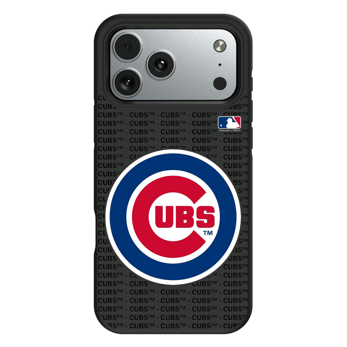 Chicago Cubs Text Backdrop Bump Phone Case 11