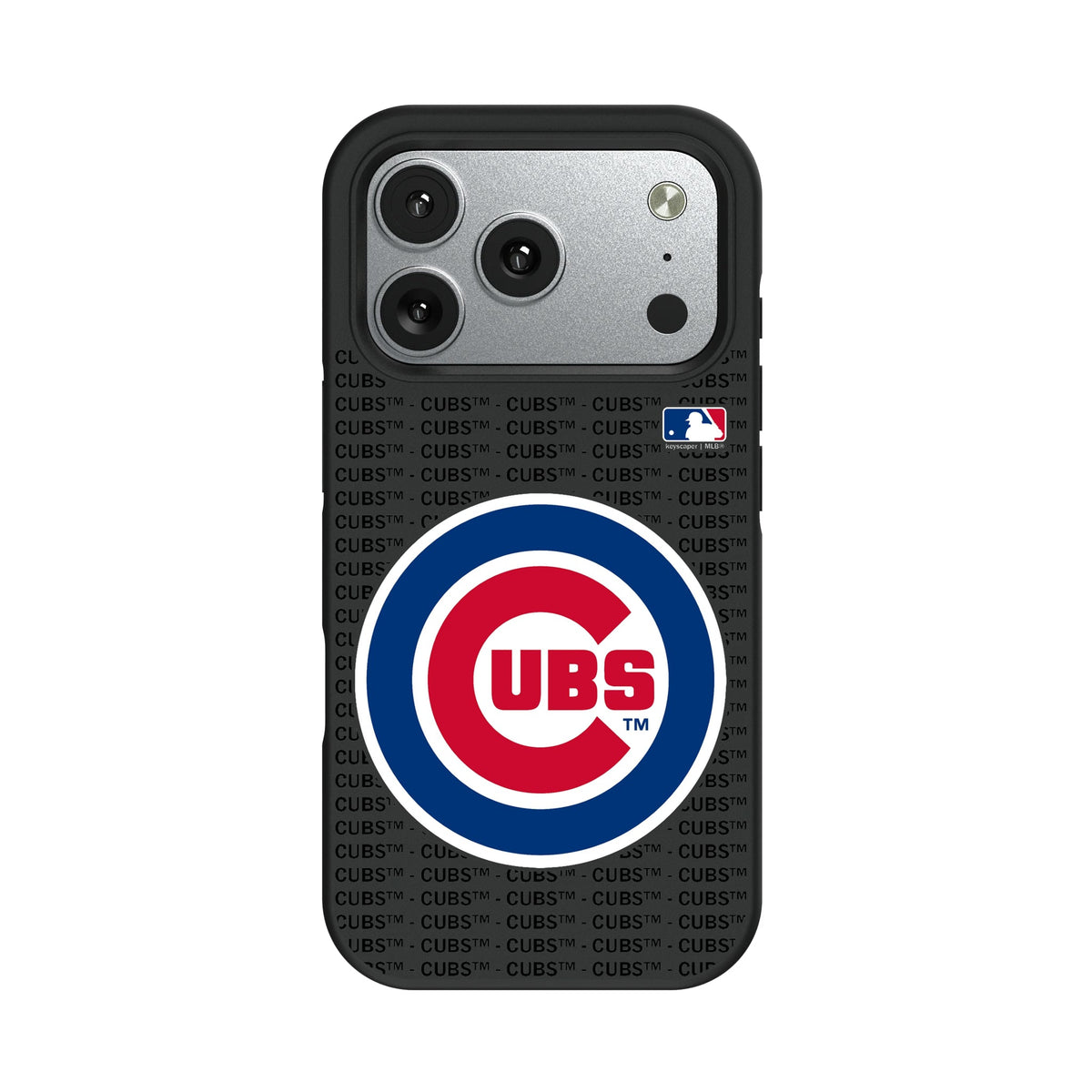 Chicago Cubs Text Backdrop Bump Phone Case 10